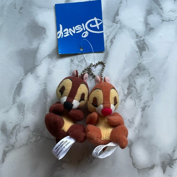 Disney Other - Tokyo Disney Chip and Dale sleeping keychain